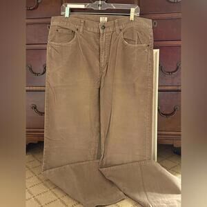 J. Crew brown thin waled corduroy pants 35 x 32 Relaxed Fit